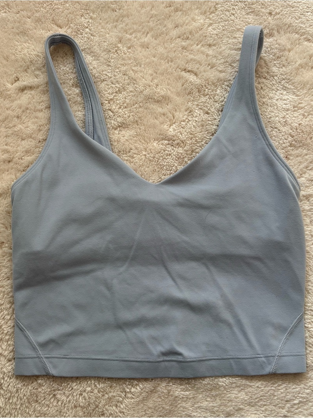 lululemon athletica Light Slate Blue V-Neck Seamless Tank